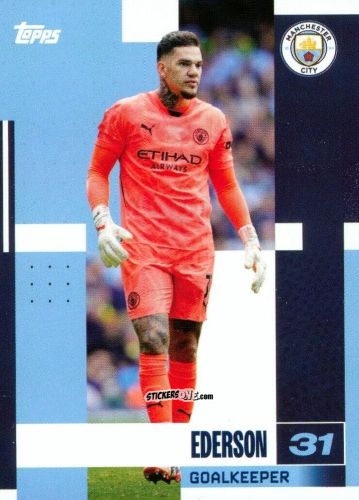 Figurina Ederson - Manchester City 2024-2025 Team Set
 n. 1 - Topps