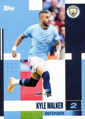 Sticker Kyle Walker - Manchester City 2024-2025 Team Set
 n. 3 - Topps