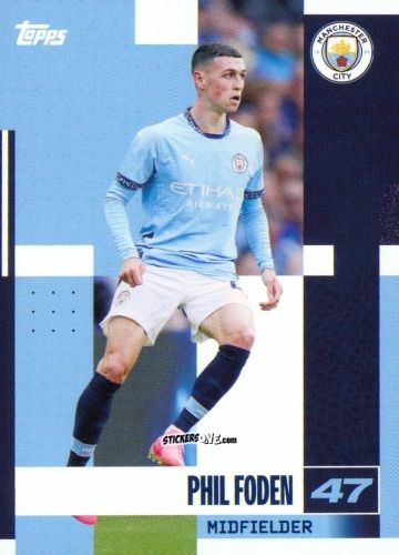 Cromo Phil Foden - Manchester City 2024-2025 Team Set
 n. 18 - Topps