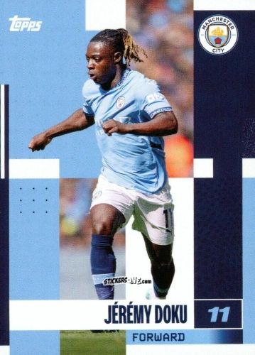 Cromo Jérémy Doku - Manchester City 2024-2025 Team Set
 n. 21 - Topps