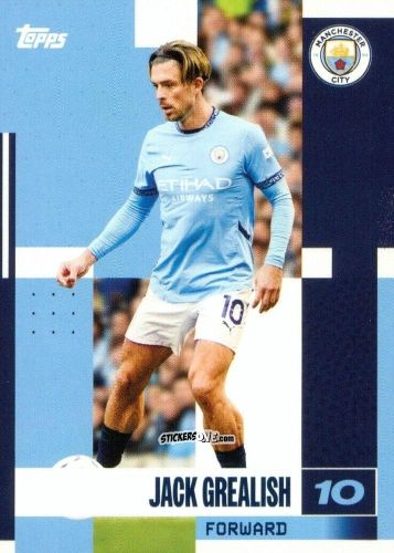 Sticker Jack Grealish - Manchester City 2024-2025 Team Set
 n. 22 - Topps