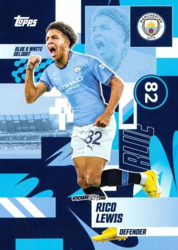 Cromo Rico Lewis - Manchester City 2024-2025 Team Set
 n. 28 - Topps