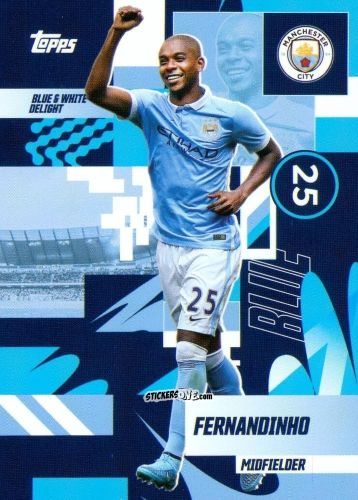 Figurina Fernandinho - Manchester City 2024-2025 Team Set
 n. 30 - Topps