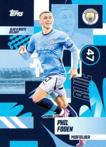 Cromo Phil Foden - Manchester City 2024-2025 Team Set
 n. 33 - Topps