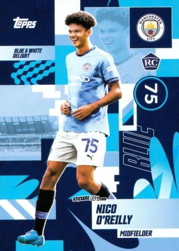Figurina Nico O'Reilly - Manchester City 2024-2025 Team Set
 n. 35 - Topps