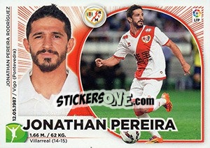 Cromo 40 Jonathan Pereira (Rayo Vallecano) - Liga Spagnola 2014-2015 n. 670 - Colecciones ESTE