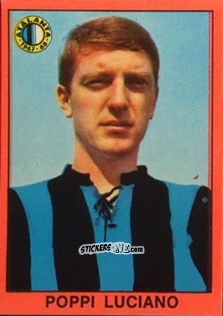 Sticker Luciano Poppi - Tutti I Calciatori 1967-1968 n. 143 - MIRA
