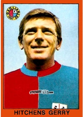 Sticker Gerry Hitchens - Tutti I Calciatori 1967-1968 n. 197 - MIRA