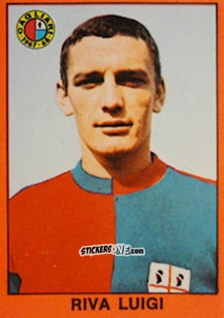 Sticker Luigi Riva - Tutti I Calciatori 1967-1968 n. 204 - MIRA