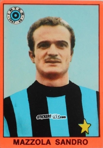Sticker Sandro Mazzola - Tutti I Calciatori 1967-1968 n. 234 - MIRA