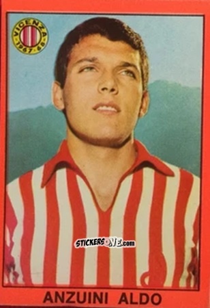 Sticker Aldo Anzuini - Tutti I Calciatori 1967-1968 n. 298 - MIRA