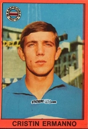 Sticker Ermanno Cristin - Tutti I Calciatori 1967-1968 n. 380 - MIRA