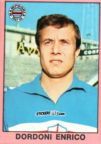 Figurina Enrico Dordoni - Tutti I Calciatori 1967-1968 n. 382 - MIRA