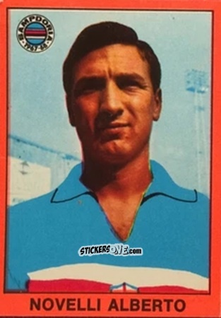 Sticker Alberto Novelli - Tutti I Calciatori 1967-1968 n. 389 - MIRA