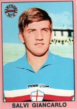 Sticker Giancarlo Salvi - Tutti I Calciatori 1967-1968 n. 390 - MIRA