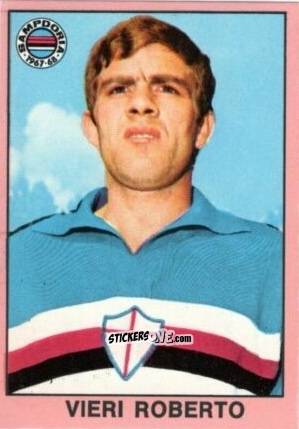 Figurina Roberto Vieri - Tutti I Calciatori 1967-1968 n. 391 - MIRA