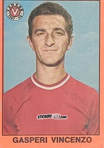 Sticker Vincenzo Gasperi - Tutti I Calciatori 1967-1968 n. 441 - MIRA