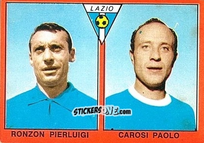 Sticker Pierluigi Ronzon / Paolo Carosi - Tutti I Calciatori 1967-1968 n. 506 - MIRA