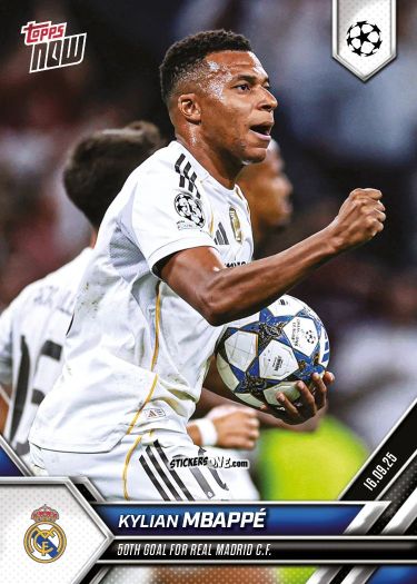 Sticker Kylian Mbappè - Now Uefa Champions League 2025-2026 n. 8 - Topps