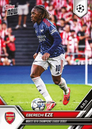 Cromo Eberechi Eze - Now Uefa Champions League 2025-2026 n. 10 - Topps