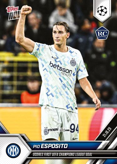 Sticker Pio Esposito - Now Uefa Champions League 2025-2026 n. 34 - Topps