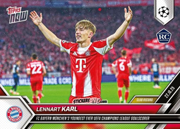 Cromo Lennart Karl - Now Uefa Champions League 2025-2026 n. 38 - Topps