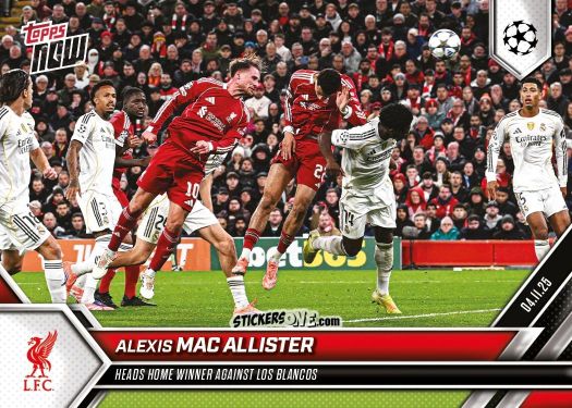Cromo Alexis Mac Allister - Now Uefa Champions League 2025-2026 n. 45 - Topps