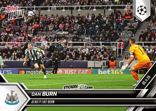 Sticker Dan Burn - Now Uefa Champions League 2025-2026 n. 47 - Topps