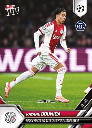 Sticker Rayane Bounida - Now Uefa Champions League 2025-2026 n. 50 - Topps