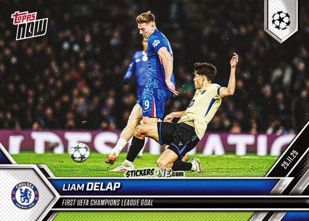 Sticker Liam Delap - Now Uefa Champions League 2025-2026 n. 51 - Topps