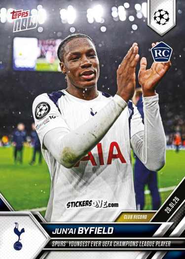 Sticker Jun'Ai Byfield - Now Uefa Champions League 2025-2026 n. 75 - Topps