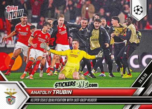 Sticker Anatoly Trubin - Now Uefa Champions League 2025-2026 n. 81 - Topps