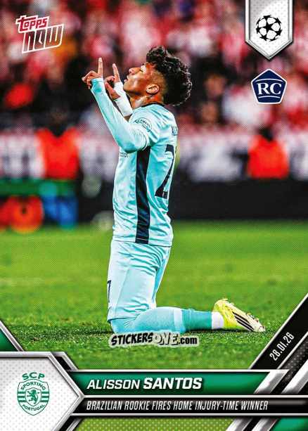 Sticker Alisson Santos - Now Uefa Champions League 2025-2026 n. 84 - Topps