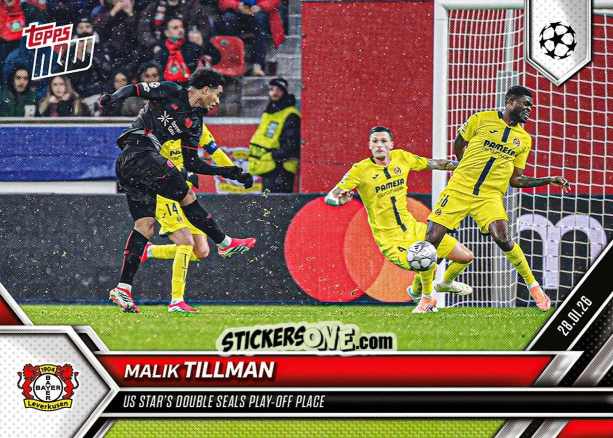 Sticker Malik Tillman - Now Uefa Champions League 2025-2026 n. 85 - Topps
