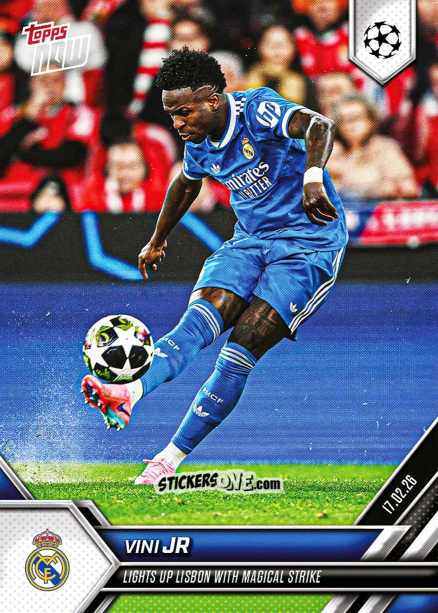 Figurina Vini Jr - Now Uefa Champions League 2025-2026 n. 88 - Topps