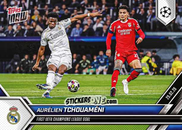Cromo Aurelien Tchouameni - Now Uefa Champions League 2025-2026 n. 98 - Topps