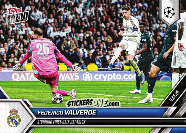 Sticker Federico Valverde - Now Uefa Champions League 2025-2026 n. 104 - Topps