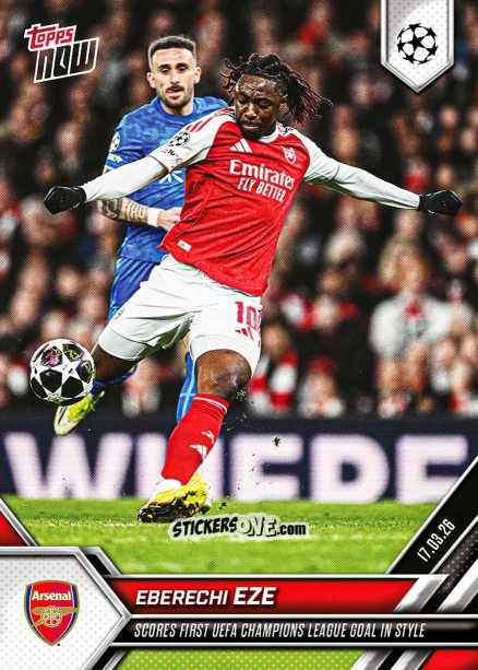 Cromo Eberechi Eze - Now Uefa Champions League 2025-2026 n. 109 - Topps