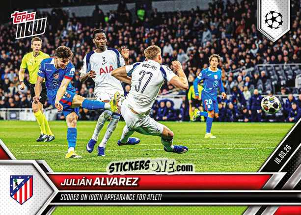 Cromo Julian Alvarez - Now Uefa Champions League 2025-2026 n. 115 - Topps
