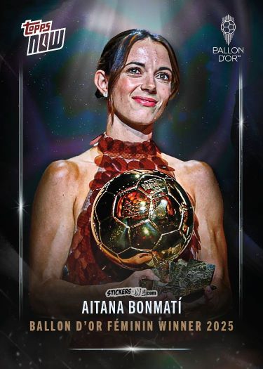 Figurina Aitana Bonmatì - Ballon D'Or 2025 n. 2 - Topps