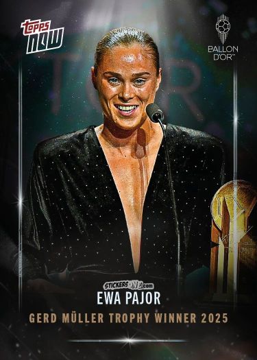 Sticker Ewa Pajor - Ballon D'Or 2025 n. 4 - Topps