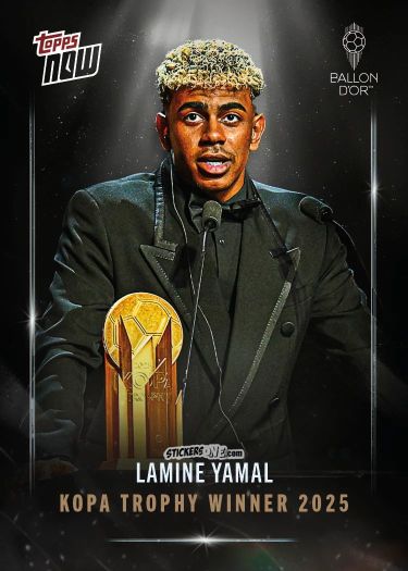Figurina Lamine Yamal - Ballon D'Or 2025 n. 6 - Topps