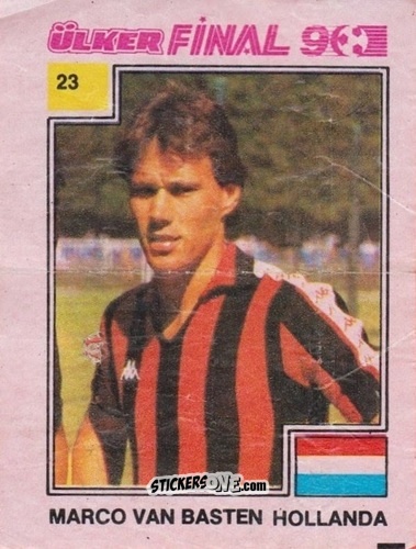 Sticker Marco Van Basten - Final 90
 n. 23 - Ulker