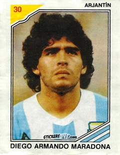 Cromo Diego Armando Maradona - Final 86
 n. 30 - Ulker