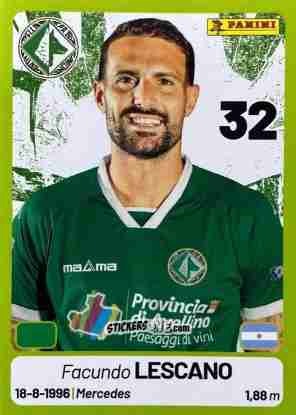 Cromo Facundo Lescano - Calciatori Serie BKT 2025-2026
 n. 36 - Panini