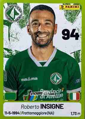 Sticker Roberto Insigne - Calciatori Serie BKT 2025-2026
 n. 37 - Panini