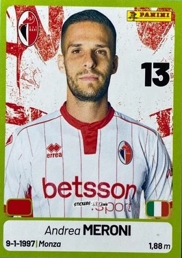 Sticker Andrea Meroni - Calciatori Serie BKT 2025-2026
 n. 51 - Panini