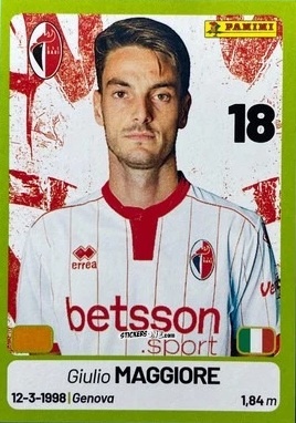 Sticker Giulio Maggiore - Calciatori Serie BKT 2025-2026
 n. 59 - Panini