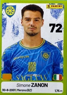 Cromo Simone Zanon - Calciatori Serie BKT 2025-2026
 n. 75 - Panini