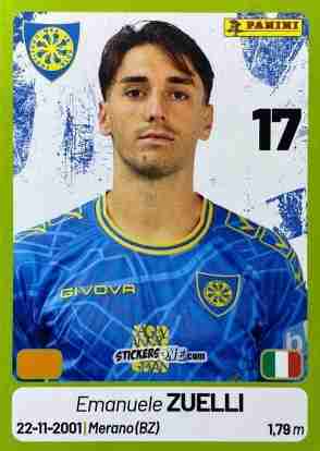 Cromo Emanuele Zuelli - Calciatori Serie BKT 2025-2026
 n. 76 - Panini